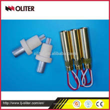aluminum cap and customerized paper tube high-temperature s type thermocouple with triangle 604 probe